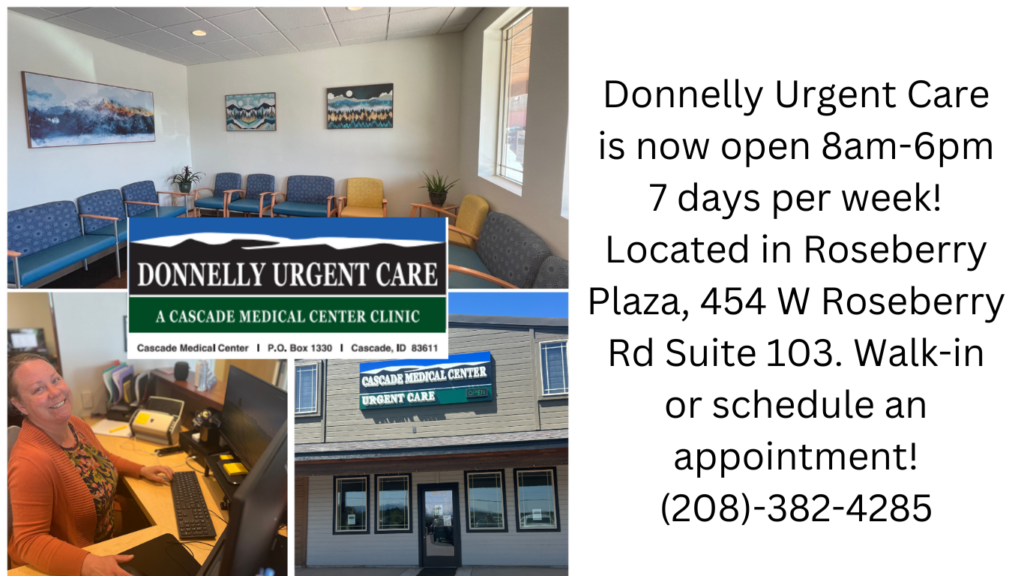 Donnelly Urgent Care is now open